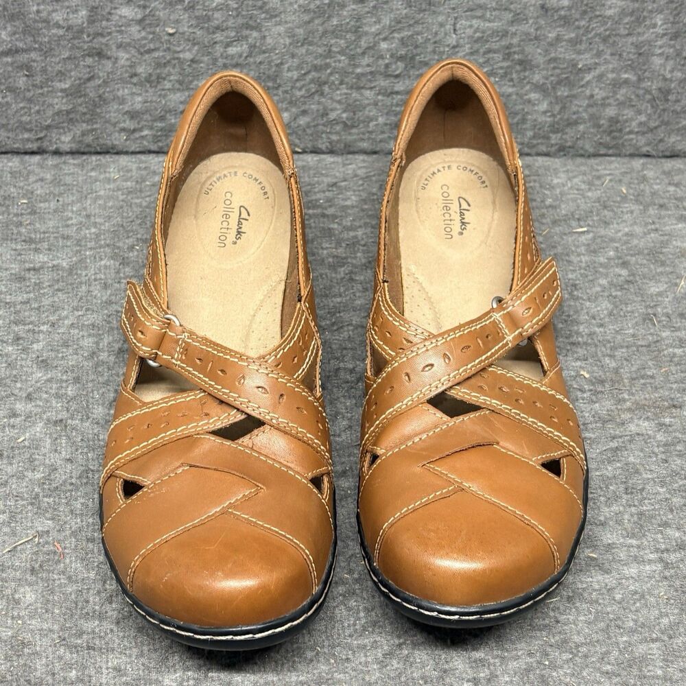 Women's Clarks Collection Tan Ashland Spin Q Slip-On Loafer US 11